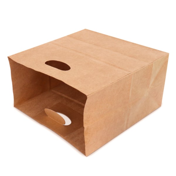 Naturlige 11" x 6" x 11" udstansede muleposer [pakke med 100] Kraft,ZQKLA