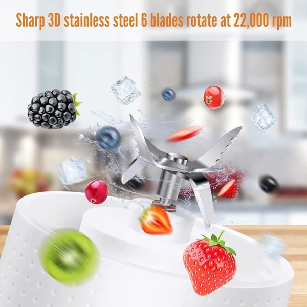 Blender, Mini Blender, BPA-fri Bærbar Mini Blender, Perso, ZQKLA