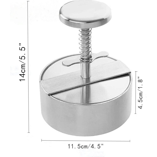 Ideell for burgerpresser, justerbar non-stick patty maker，2102 JAZY