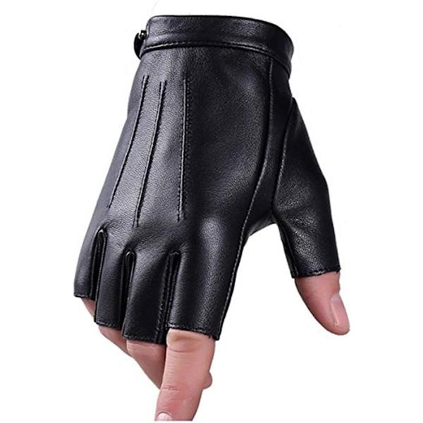 Fingerlösa Handskar Körning PU Konstläder Utomhus Sport Halv, ZQKLA
