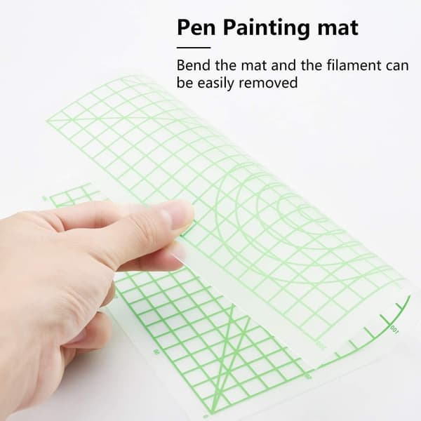 3D Pen Måtte, 3D Print Måtte med 2 Silikone Fingerbeskyttere til