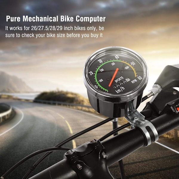Cykelcomputer Mekanisk Stopur, Cykel Speedometer, B, ZQKLA