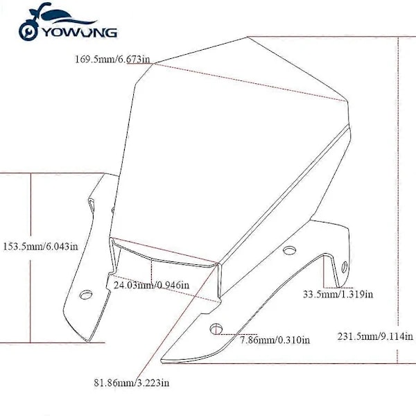 Moottoripyörän Tuulilasi YAMAHA MT07 MT-07 FZ-07 2013 2014 2015 2016 2017 Moottoripyörän Tuulenohjain Tuulisuoja MT 07