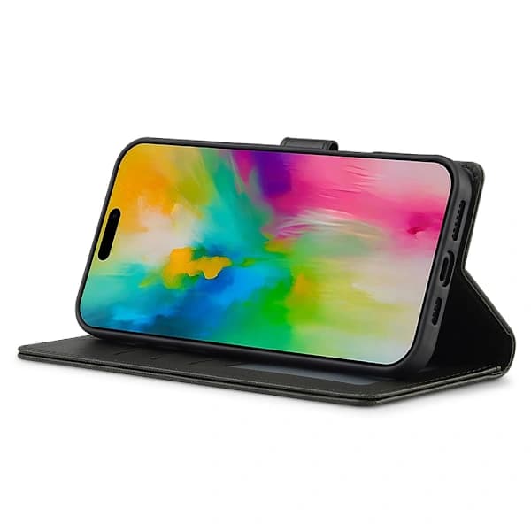 LC.IMEEKE Pung Etui iPhone 16 Sort,su