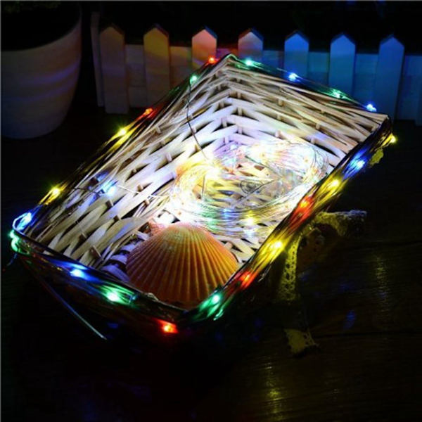 5-pack 1M 10 LED Silver Wire Fairy String Lights LED Firefly,ZQKLA