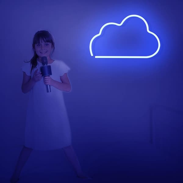 Cloud LED-lys LED-lysskilt, CLOUD neonskilt Blå neon si, ZQKLA