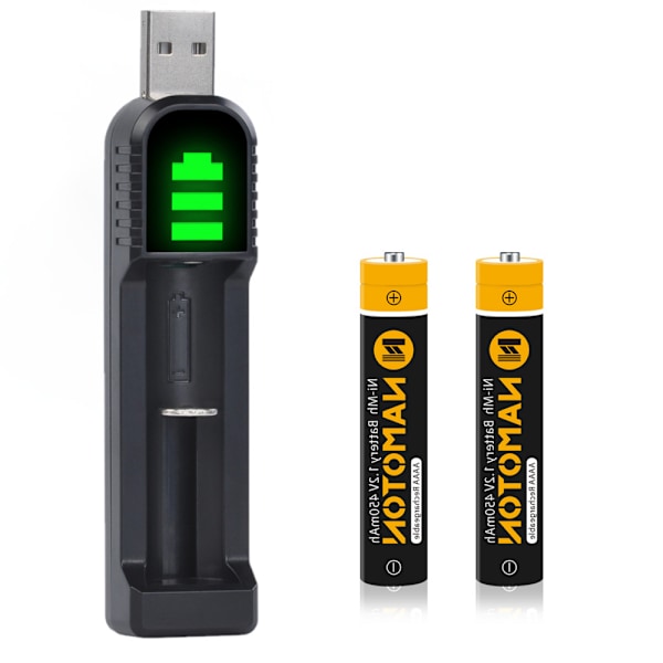2 st USB-laddare, laddningsbara