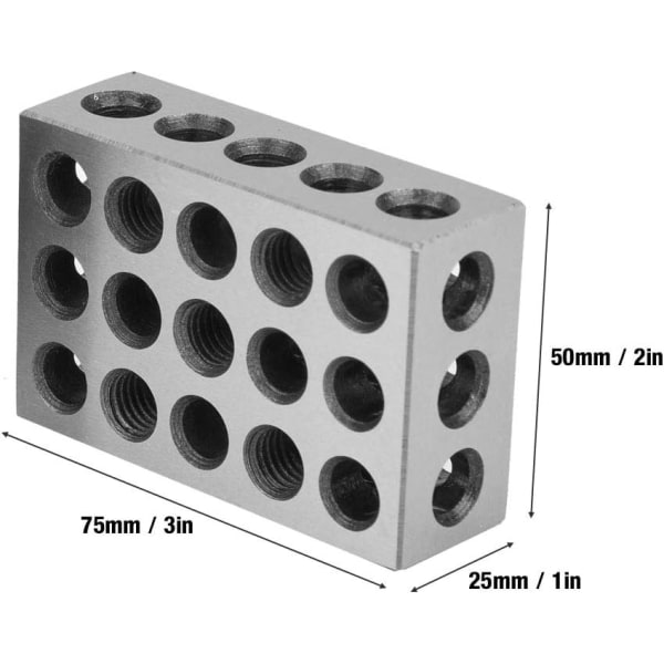 Maskinist Matchat Precision Block Set 2st 25x50x75mm Block,ZQKLA