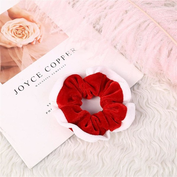 Jule Scrunchie Blandet Farve Flanel Scrunchie Jul, ZQKLA