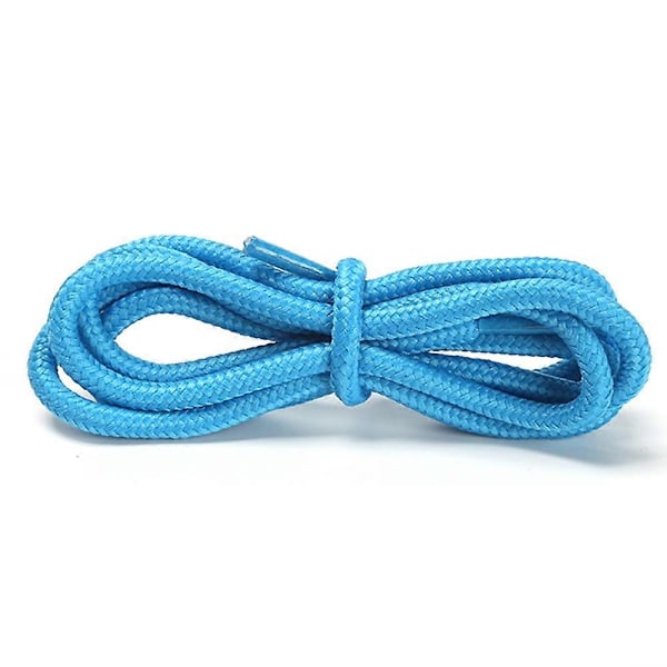 1 Pari pyöreitä 4mm polyesterikenkänauhoja lenkkareihin, vaelluskenkiin, huppuihin, housunnauhoihin, 1,2m - Sininen Blue