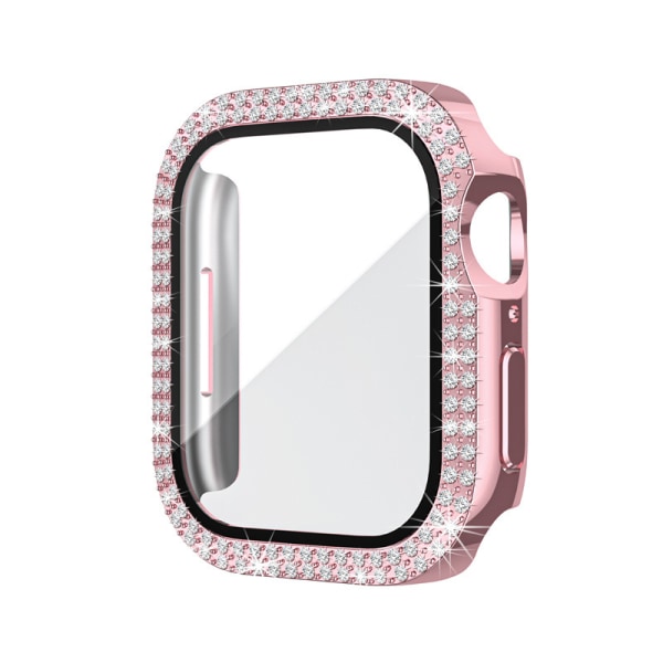 （Rosa）2 st Diamant med skärmskydd Bling Case Härdat, ZQKLA