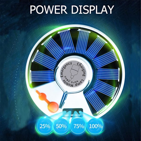 Leirintälyhty Telttalyhty USB-Latautuva Aurinkoenergia Leirintälyhty