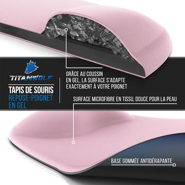 Musematte med Gelpute - Gaming Håndleddsstøtte - Musematte wr,ZQKLA