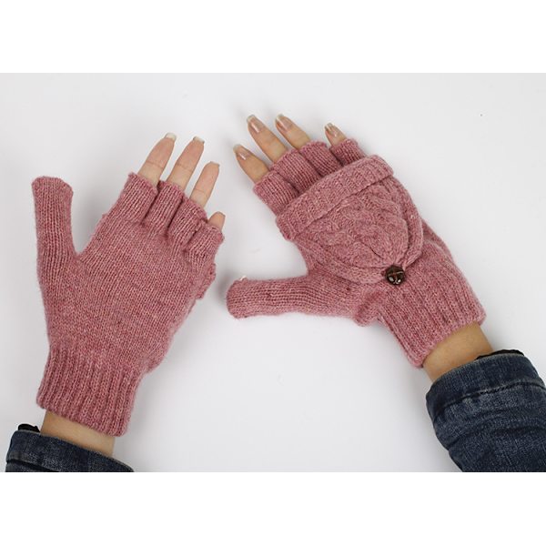 3 par Dame Handsker Fingerløse Vanter - Vinter Varme Handsker, ZQKLA