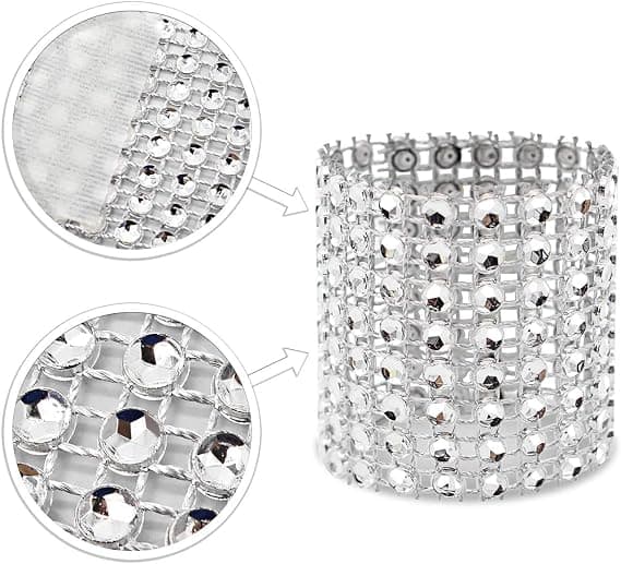 Servettringar, Strass Servettringar Diamantdekoration för, ZQKLA