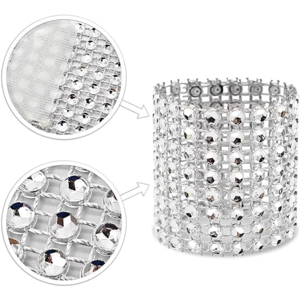 Serviettringer, Rhinestone Serviettringer Diamantpynt for, ZQKLA