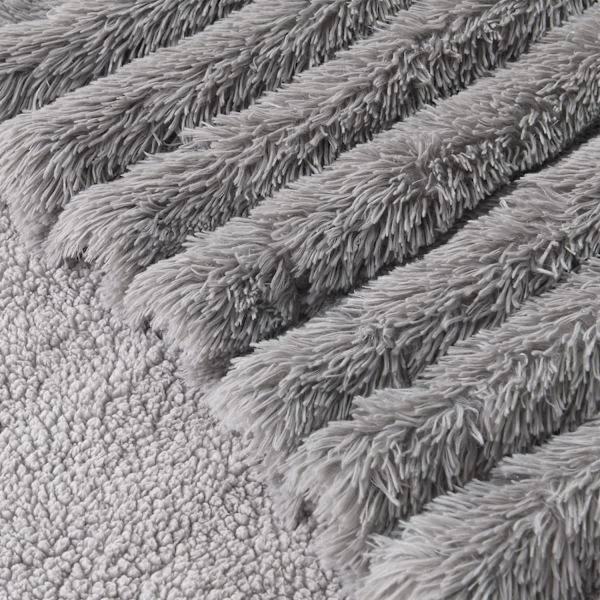 Super Mjuk Shaggy Longfur Konstgjord Pälsfilt, Fuzzy Throw Blan,ZQKLA