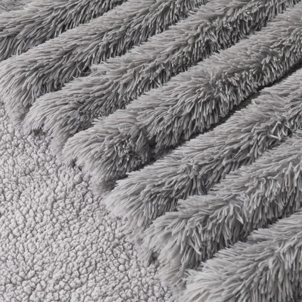 Supermjuk Shaggy Longfur Konstgjord Pälsfilt, Fuzzy Throw Blan,ZQKLA