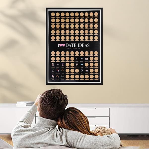100 Datumsskrapa Poster Pargåvor, 100 Saker Att Göra Hink