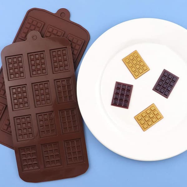 Chokoladeforme, Mini Chokolade Silikoneforme, 12 Hulrum No,ZQKLA