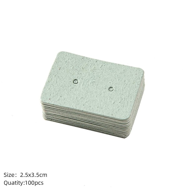 100 st 25x35mm Örhängskort Papplappar Hållare För Smycken Bijouterie Display Organizer Förpackning Småföretag Försäljning