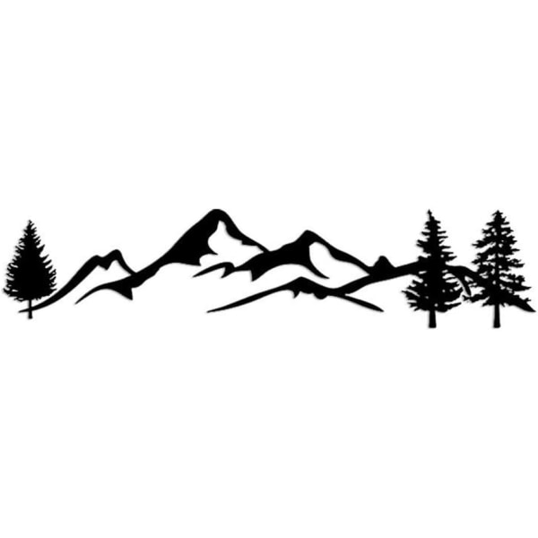 Forest Mountain Trees Vinyl Car Body Decal Sticker for Vehic, ZQKLA
