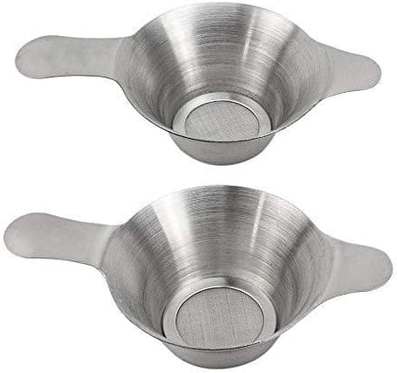 2-pack Mini Sil Strainer i Rostfritt Stål, Olika Storlekar, Fint Nät