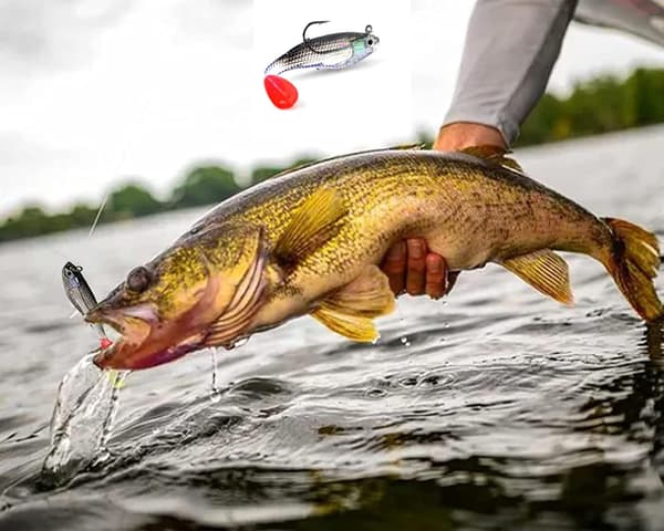 Fiskedragset, 5 st 8cm Mjukt Bete Blyhuvud Havsfiskedrag, ZQKLA