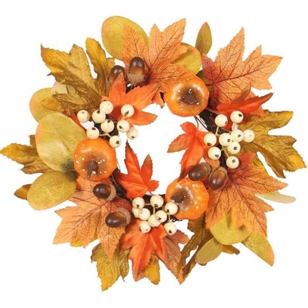 Thanksgiving Høst Dørkrans Kunstige Lønneblader Barnehage P