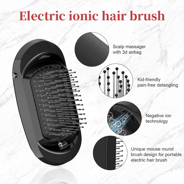 Professionell elektrisk jonisk hårborste för burrigt hår， Enhan, ZQKLA