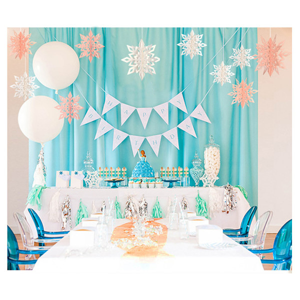 12 st Frozen Party Julsnöflingor Dekorationer 3d Hollo,ZQKLA