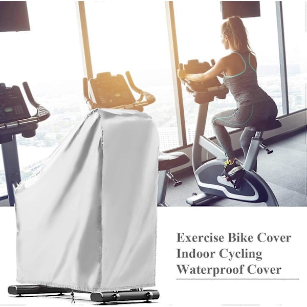 Motionscykel Cover Indendørs Cykling Stationær Cykel Cover Passer Til Opretstående Cykel Udendørs Beskyttelsescovers - YuJia Silver 140*60*120