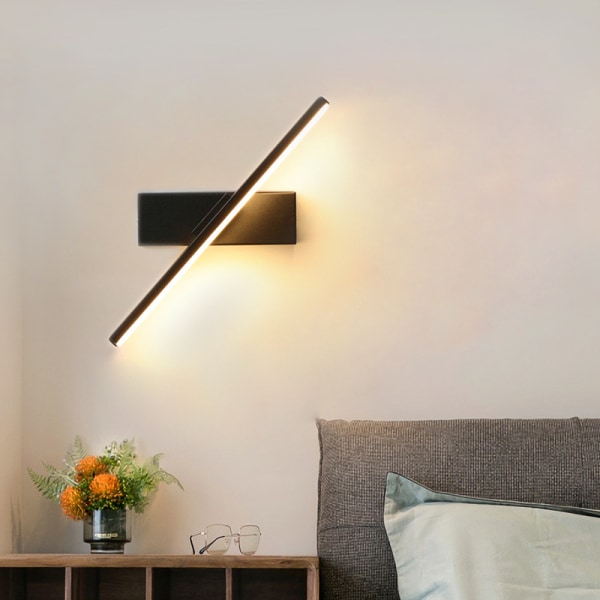 Vägglampa för sovrum vid sängen 330° Roterbar Justerbar Lampa A,ZQKLA