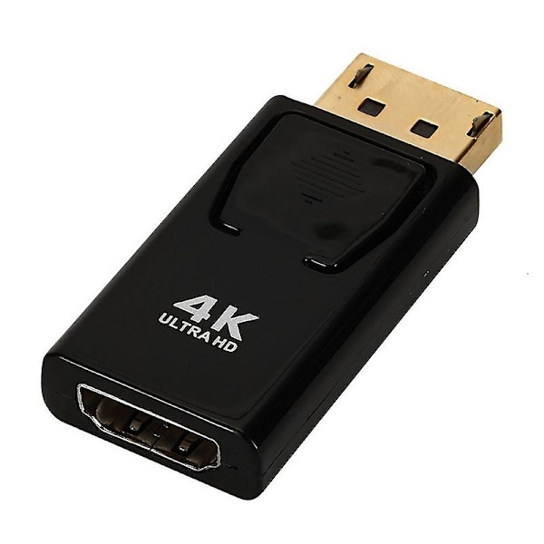 DP til HDMI-adapter 4K DP hann til HDMI hunn DisplayPort til HDMI 2-pakning