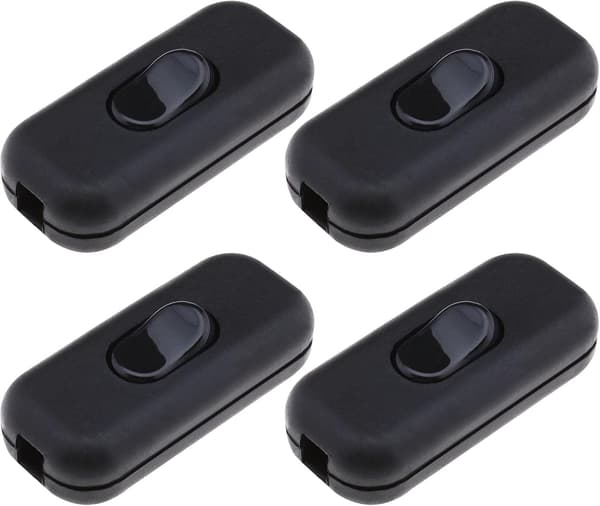 4 stk. Torpedo Bryter Lampe Bryter Erstatning Flat Ledning Lys, ZQKLA