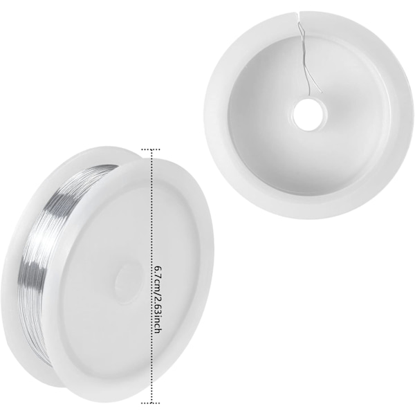 0,3 mm x 60 m Rulle Smyckestråd, Stretch Mässingstråd Metallic C, ZQKLA
