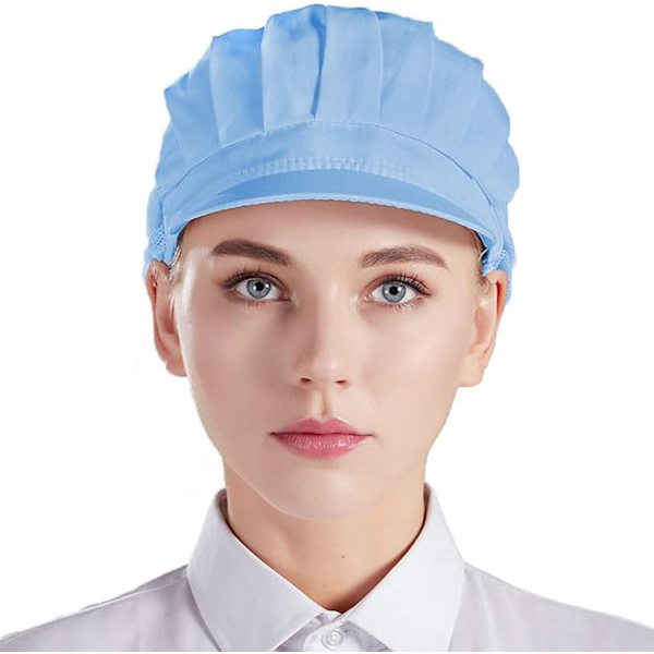 3 st Köksmössa för kockar, unisex, med nät, för arbete