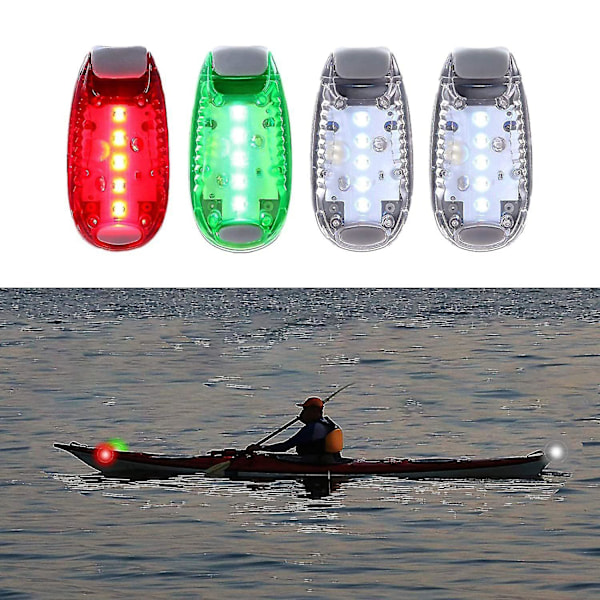 4pcs Safety Navigation Light For Boat Kayak Bike Stroller Runners