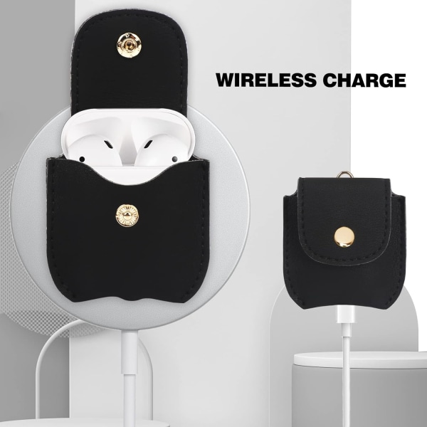 Designet til Airpods etui (3. generation), Premium PU Læder, ZQKLA