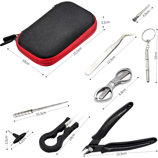 8 kpl Kierre Jig Kit DIY Työkalu Kierre Keraaminen Puristin, Kierre Sarja, An, ZQKLA