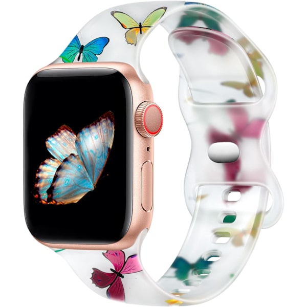 Mjuk Silikonarmband Kompatibelt med Apple Watch Band 38mm 40, ZQKLA