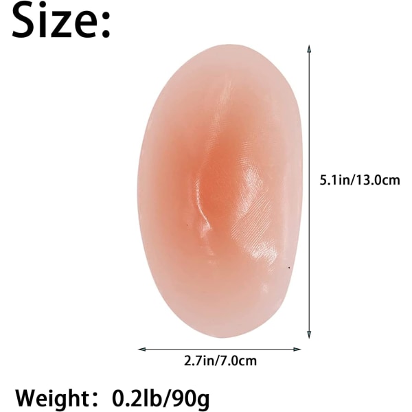 2st unisex osynliga axelkuddar självhäftande silikon för kvinnor, ZQKLA