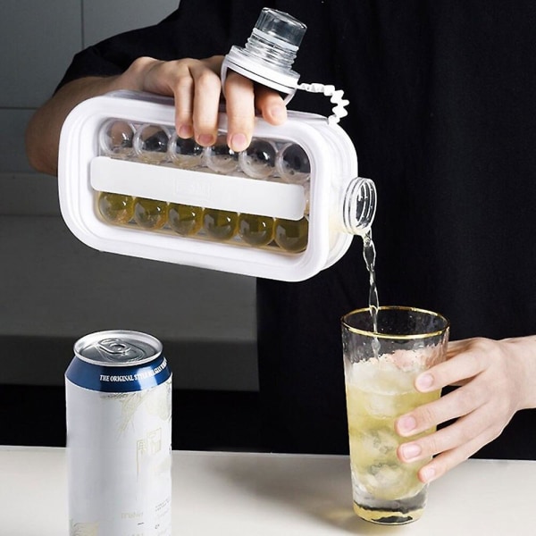 Hemma Multifunktionell Bärbar Ismaskin med Lock Isbitform