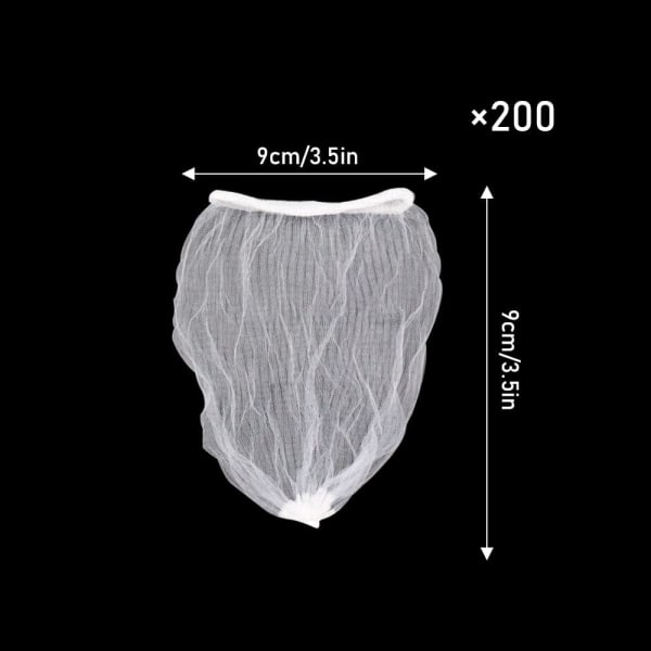 200 stykker Si Mesh Net Kloak Si Net Mesh Disposa,ZQKLA