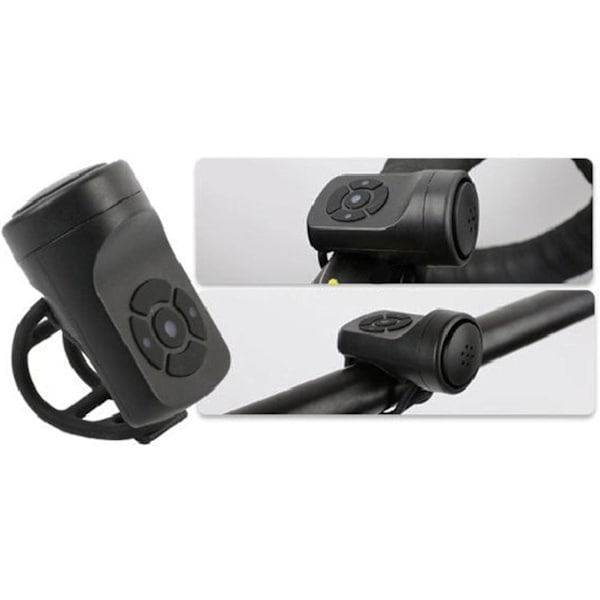 （Svart）Elektronisk cykelklocka - Högljudd 120dB cykelklocka - Trådlös, ZQKLA