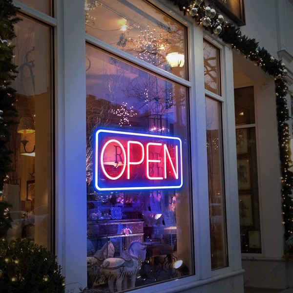 Neon LED Åpen Neon Bokstav Veggkunst Åpen Lysskilt USB Dimmer, ZQKLA