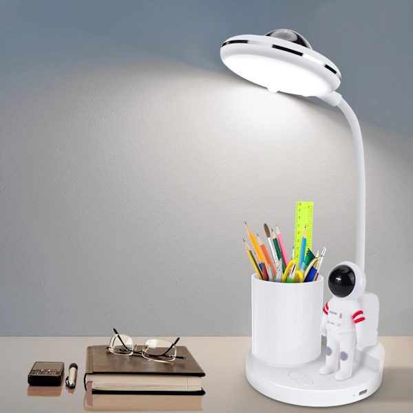 Skrivebordslampe, Dimbar Ledningsfri Bordlampe, Oppladbar Skrivebordslampe, ZQKLA