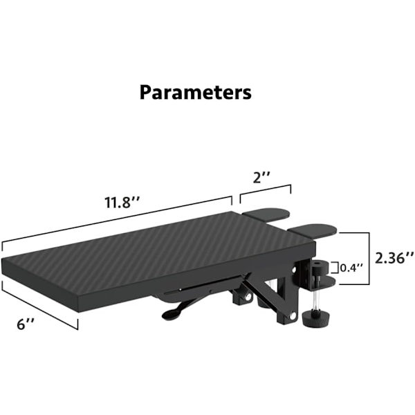 Ergonomiskt handledsstöd för datorarm, Extensio