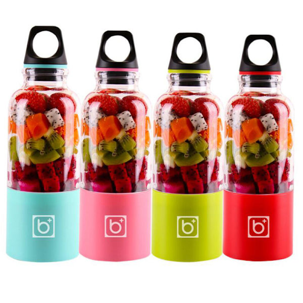 (Rød) Fruktblender, 500ml USB Oppladbar Juicekopp Persona, ZQKLA
