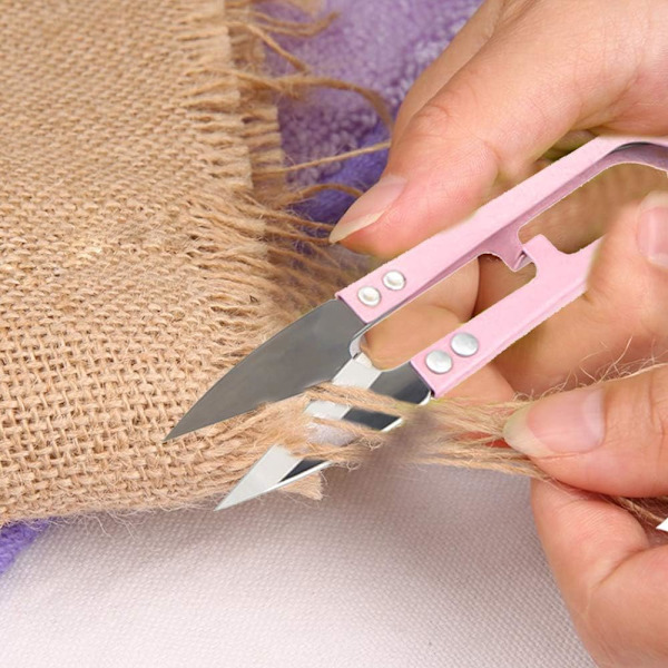 (Rosa) 2 stk Mini U-formet Broderisaks, ZQKLA